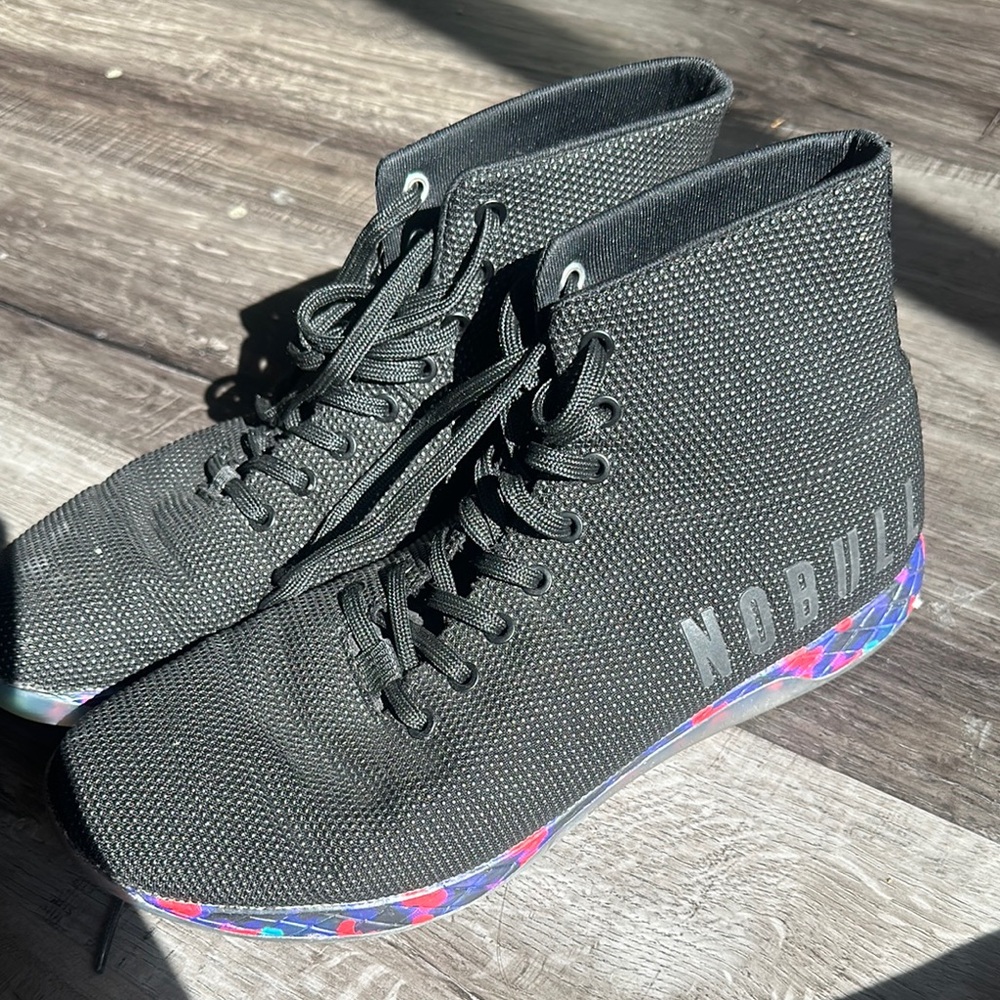 NoBull Superfabric Trainer Shoes Hi
Top Black Multicolor Midsoles Mens 12